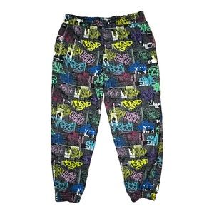 URBAN LOVE joggers graffiti print F1-64